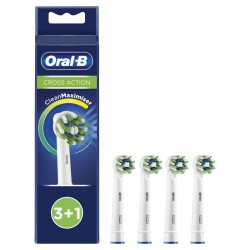 4gb Oral B Cross Action CleanMaximizer Braun - maināmās zobu sukas apaļas galvas ORAL-B