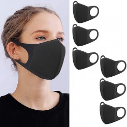 6 gb melna atkārtoti lietojama sejas maska black