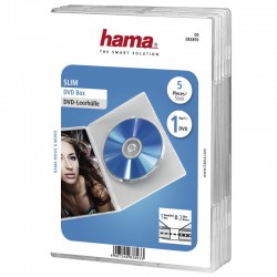5gb Hama slim box DVD CD Bluray box Divvietīga DVD 7mm kastīte