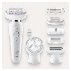 BRAUN SES 9030 FLEX 3D EPILIATORIUS su lanksčia galvute 3in1 6 priedai