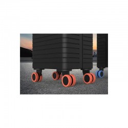 Bagāžas riteņu drošības pārsegi - Silikona riepas koferu riteņiem 8gab orange