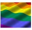 Varavīksnes Pride karogs 90 x 150 cm ar staba piedurkni — LGBT geju lesbiešu karogi