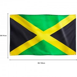 Jamaikas karogs 90x150cm - Jamaica flag
