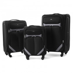 Vidējais koferis RGL S-010 V black-grey