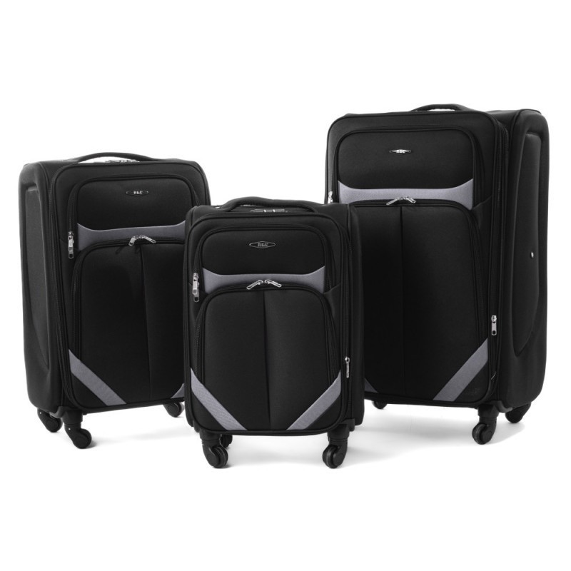 Vidējais koferis RGL S-010 V black-grey
