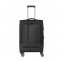 Vidutinis medžiaginis lagaminas Travelite Crosslite 5.0 V Juodas