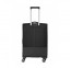 Vidutinis medžiaginis lagaminas Travelite Crosslite 5.0 V Juodas