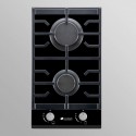 Allenzi PG3020BG black iebūvēta gāzes plīts 2 sildvirsmas 30cm