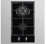 Allenzi KGH-3022C black iebūvēta gāzes plīts 2 sildvirsmas 30cm