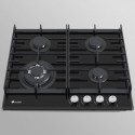 Allenzi BOS 601 Front black 60cm gāzes plīts 4 sildvirsmas Plīts virsma