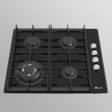 Allenzi BOS 601 black 60cm gāzes plīts 4 sildvirsmas Plīts virsma