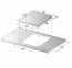 Allenzi PI45w 3 sildvirsmas 45cm white induktīvs Plīts virsma