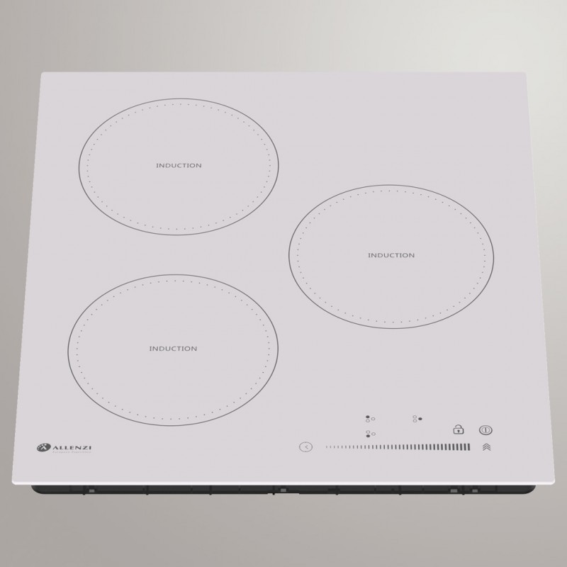Allenzi PI40w 3 sildvirsmas 45cm white induktīvs Plīts virsma