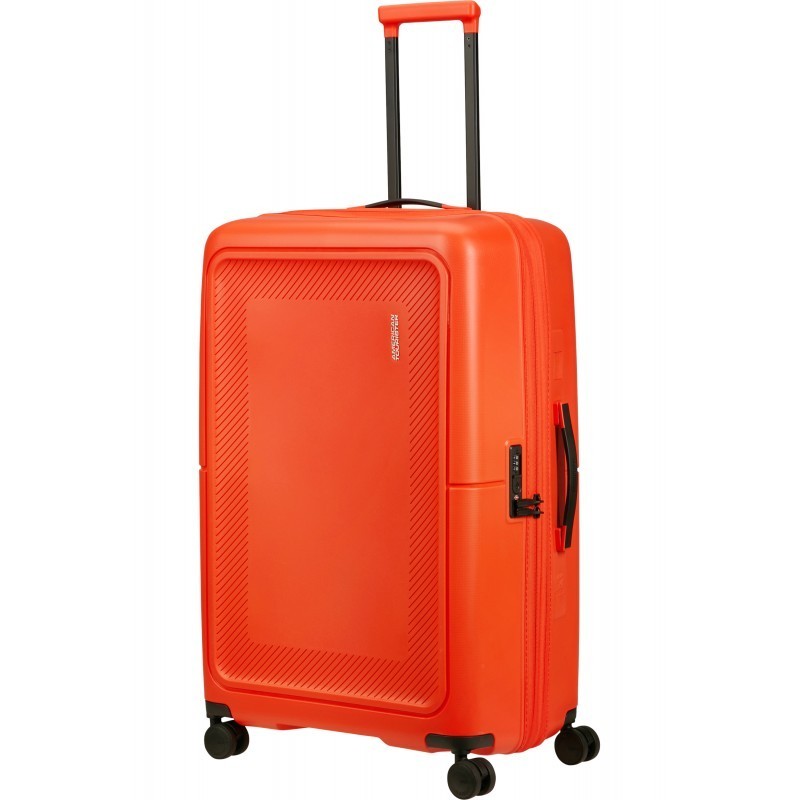 Liels koferis American Tourister Dashpop D Tangerine Red
