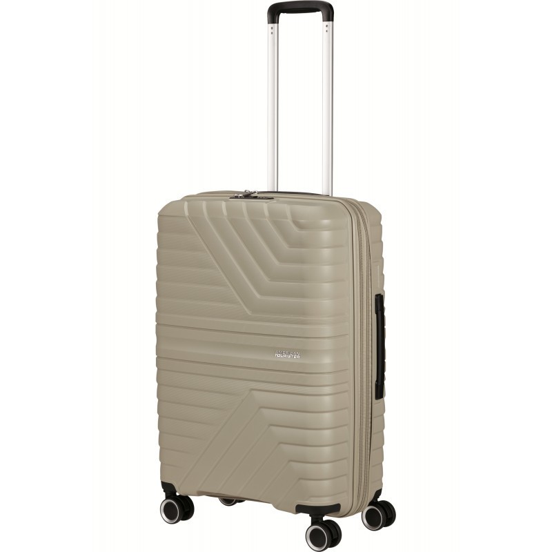Vidējais koferis American Tourister FlyTwist V Sandstone