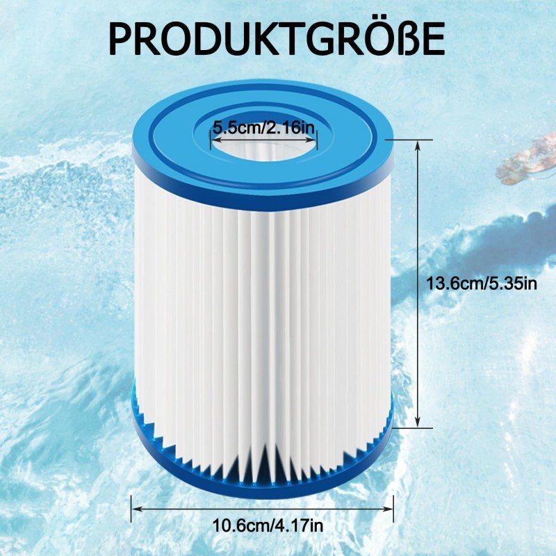 Baseina filtrs BestWay baseiniem, izmērs 10,6 cm - Best Way baseina filtri
