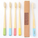 1 gab. bambusa zobu birste LaBoos - mīkstas bambusa zobu birstes zobiem