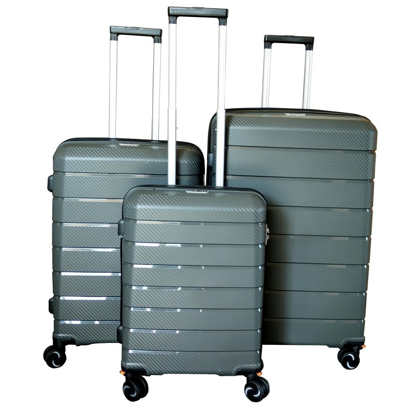 Vidējais koferis Gravitt PP03-V EXP grey