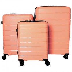Mažas plastikinis lagaminas Gravitt PP03 exp M Rožinis (Rose Gold)