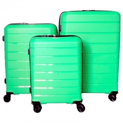 Vidējais koferis Gravitt PP03-V EXP Ice Blue