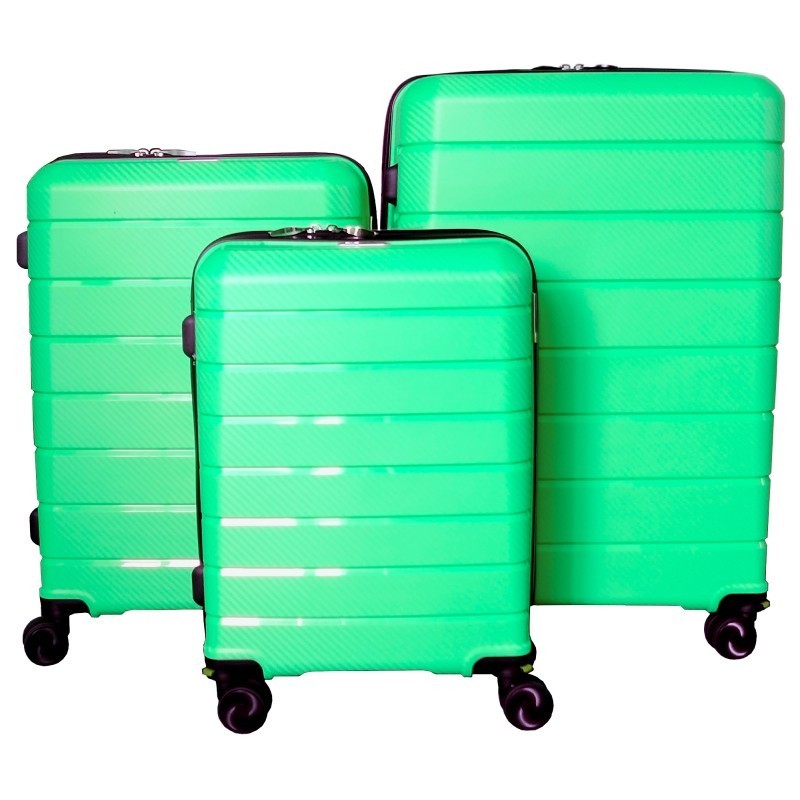Mažas plastikinis lagaminas Gravitt PP03 exp M Turkio spalva (Ice Blue)