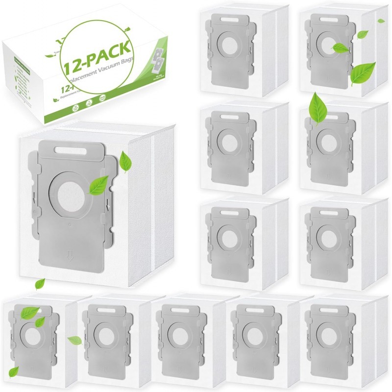 12 putekļu maisiņu iepakojums iRobot Roomba i7 i3+ i4+ i6+ 7 i8+ s9+