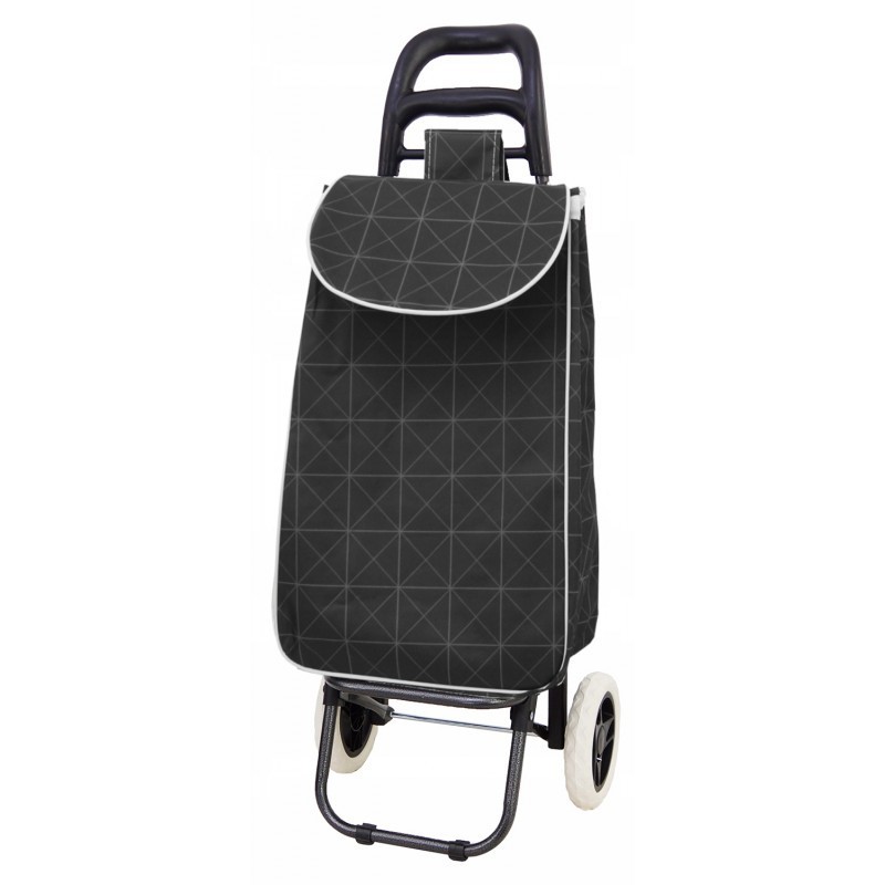 Iepirkumu ratiņi ar riteņiem mājām Gravitt G216PA Black-Grey