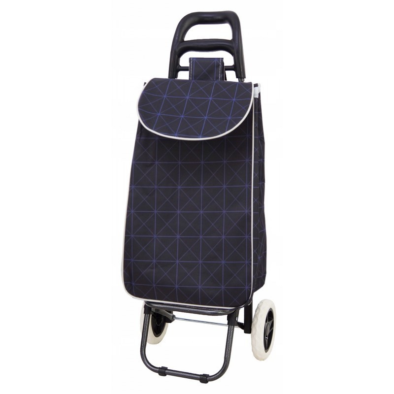 Iepirkumu ratiņi ar riteņiem mājām Gravitt G216PA Black-Blue