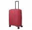 Vidutinis plastikinis lagaminas Travelite Air Stripe V Raudonas