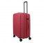 Vidutinis plastikinis lagaminas Travelite Air Stripe V Raudonas