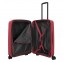 Vidutinis plastikinis lagaminas Travelite Air Stripe V Raudonas