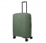 Vidutinis plastikinis lagaminas Travelite Air Stripe V Žalias