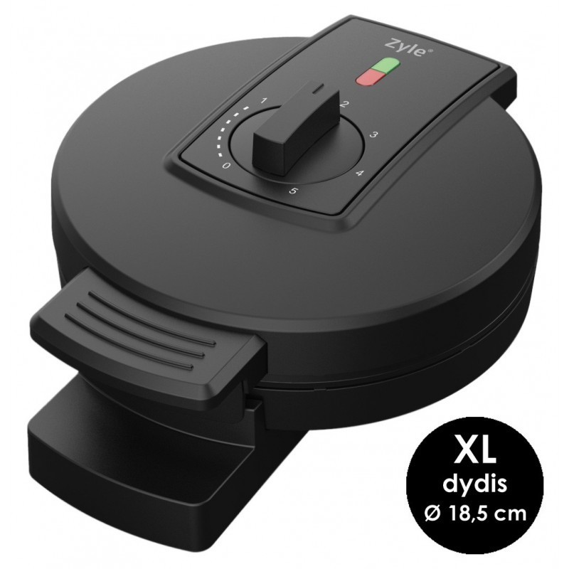 Divkārša vafeļu panna Zyle XL ZY321BL melna 900 W