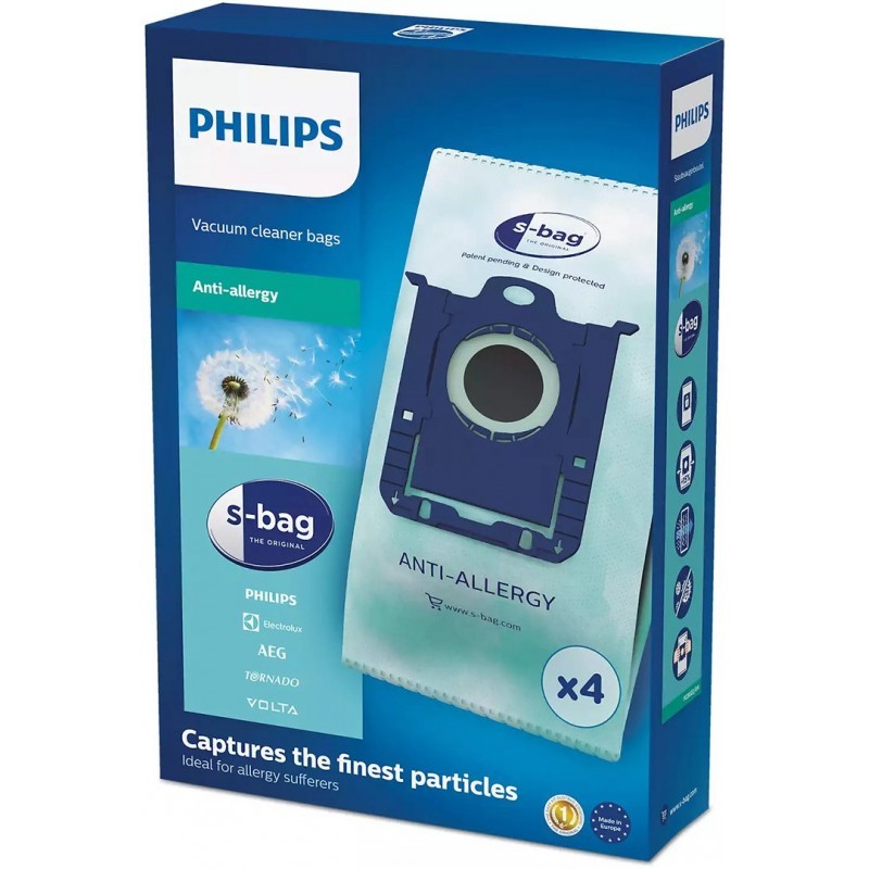 Putekļsūcēja maisi Philips s-bag FC8022 04 4 gab