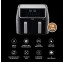 10 l dubultā Karstā gaisa fritieris Zyle dual Air Fryer ZY009DAF 1800w black aerogrils 
