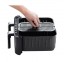 10 l dubultā Karstā gaisa fritieris Zyle dual Air Fryer ZY009DAF 1800w black aerogrils 