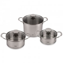 Nerūsējošā tērauda katlu komplekts Zyle ZY1300PS, trīsdaļīgs