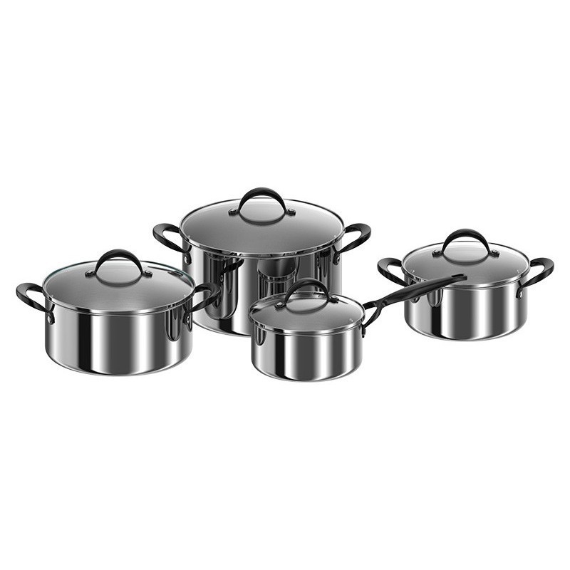 Nerūsējošā tērauda katlu komplekts Zyle ZY1410PS, 4 gab.